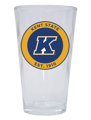 Kent State University 16 oz Pint Glass Circle Design Officially Licensed Collegiate Product Single