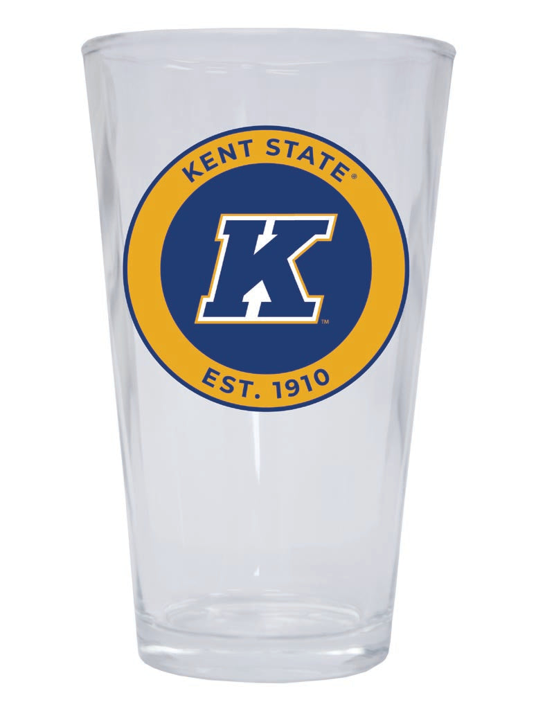 Kent State University 16 oz Pint Glass Circle Design Officially Licensed Collegiate Product Single