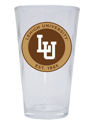 Lehigh University Mountain Hawks 16 oz Pint Glass Circle Design Officially Licensed Collegiate Product Single