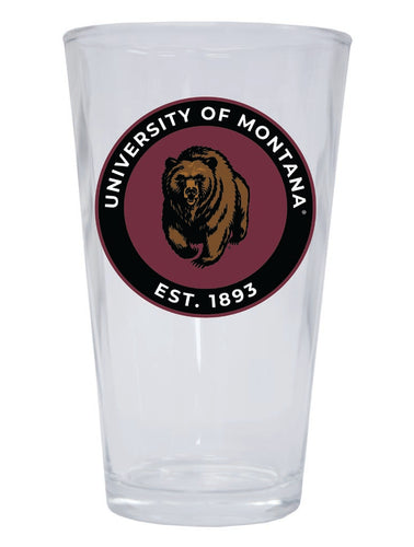 Montana University 16 oz Pint Glass Circle Design Officially Licensed Collegiate Product Single