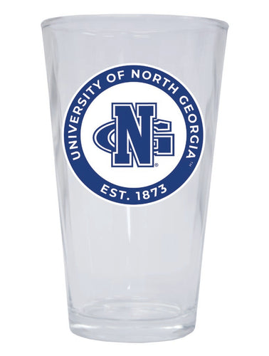 North Georgia Nighthawks 16 oz Pint Glass Circle Design Officially Licensed Collegiate Product Single