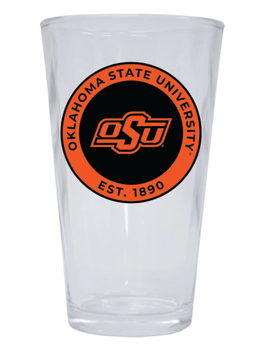 Oklahoma State Cowboys 16 oz Pint Glass Circle Design Officially Licensed Collegiate Product Single