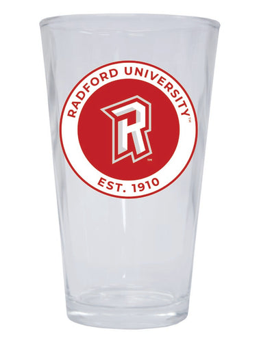 Radford University Highlanders 16 oz Pint Glass Circle Design Officially Licensed Collegiate Product Single