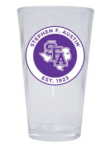 Stephen F. Austin State University 16 oz Pint Glass Circle Design Officially Licensed Collegiate Product Single