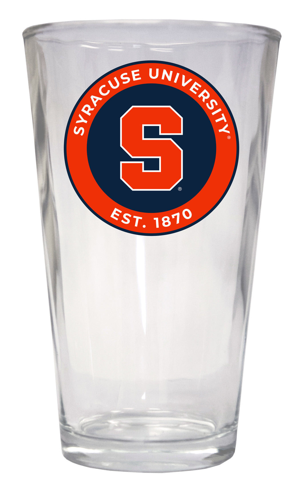 Syracuse Orange 16 oz Pint Glass Circle Design Officially Licensed Collegiate Product