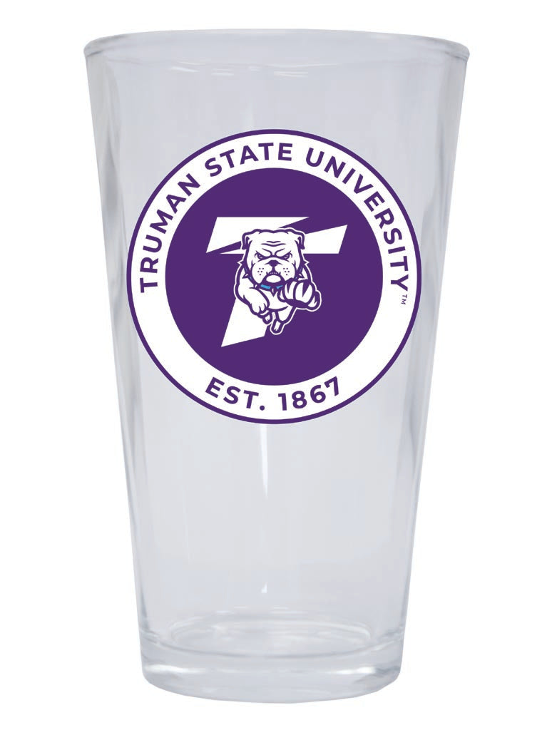 Truman State University 16 oz Pint Glass Circle Design Officially Licensed Collegiate Product 2-Pack