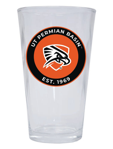 University of Texas of the Permian Basin 16 oz Pint Glass Circle Design Officially Licensed Collegiate Product Single