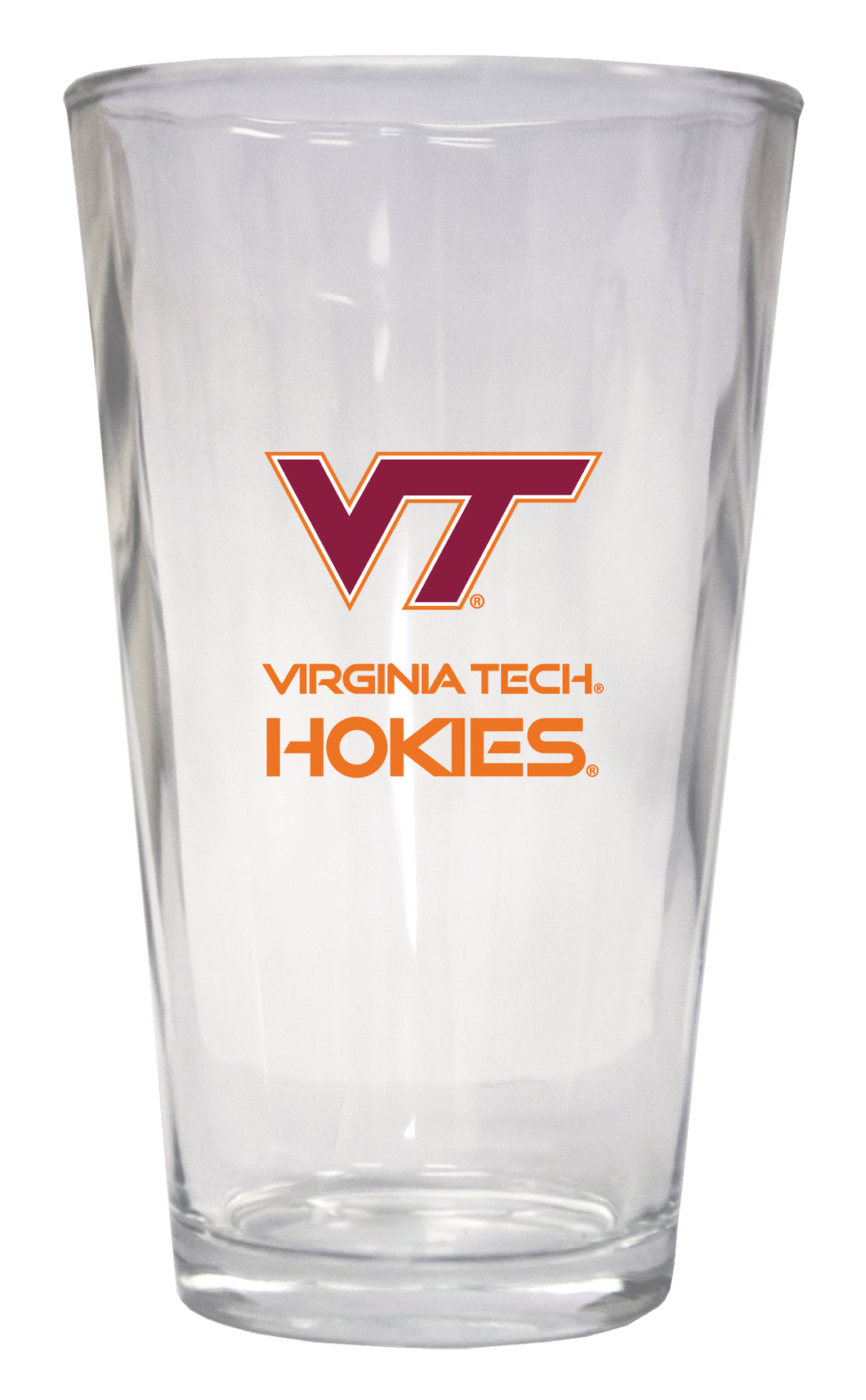 Virginia Tech Hokies 16 oz Pint Glass Officially Licensed Collegiate Product Single