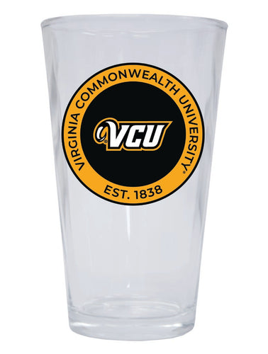 Virginia Commonwealth 16 oz Pint Glass Circle Design Officially Licensed Collegiate Product 2-Pack