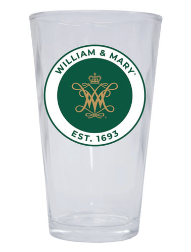 William and Mary 16 oz Pint Glass Circle Design Officially Licensed Collegiate Product Single