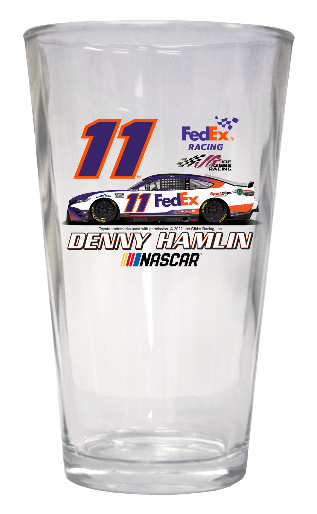 #11 Denny Hamlin  Pint Glass