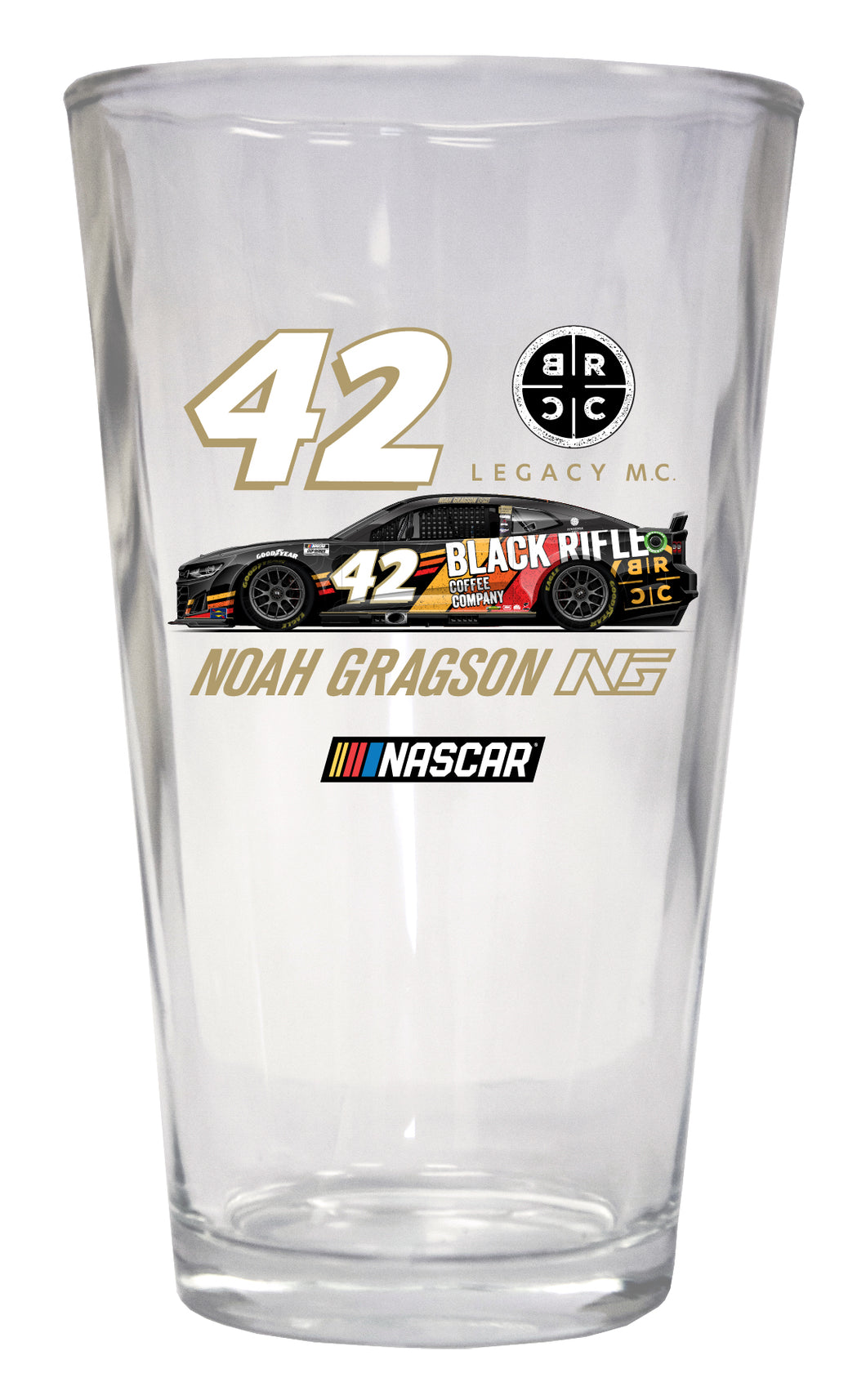 #42 Noah Gragson BRCC  Pint Glass