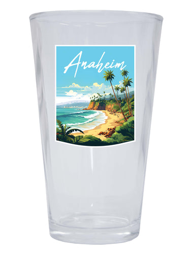 Anaheim California Design B Souvenir 16 oz Pint Glass 4-Pack
