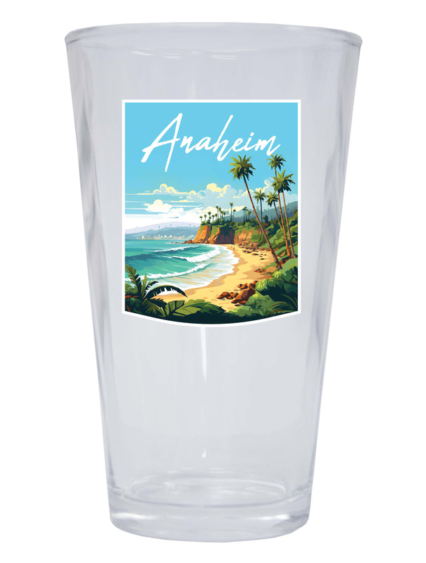Anaheim California Design B Souvenir 16 oz Pint Glass 4-Pack