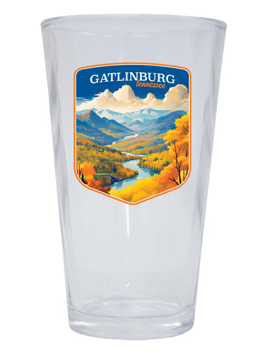 Gatlinburg Tennessee Design D Souvenir 16 oz Pint Glass 4-Pack