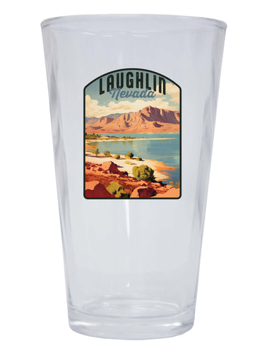 Laughlin Nevada Design B Souvenir 16 oz Pint Glass 4-Pack