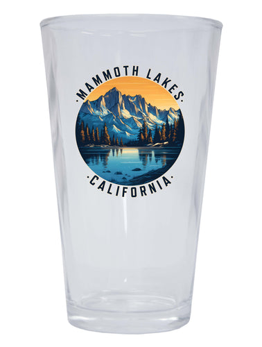 Mammoth Lakes California Design B Souvenir 16 oz Pint Glass Single