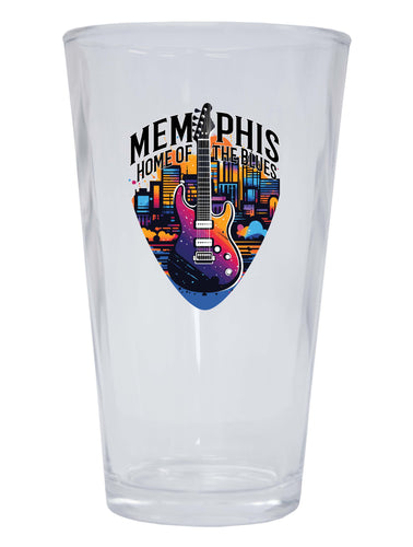Memphis Tennessee Design B Souvenir 16 oz Pint Glass Single