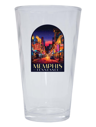 Memphis Tennessee Design C Souvenir 16 oz Pint Glass Single
