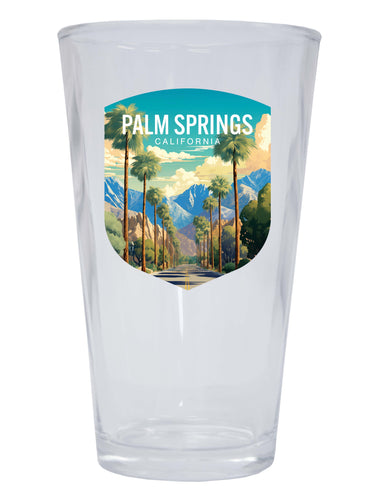 Palm Springs California Design A Souvenir 16 oz Pint Glass 4-Pack