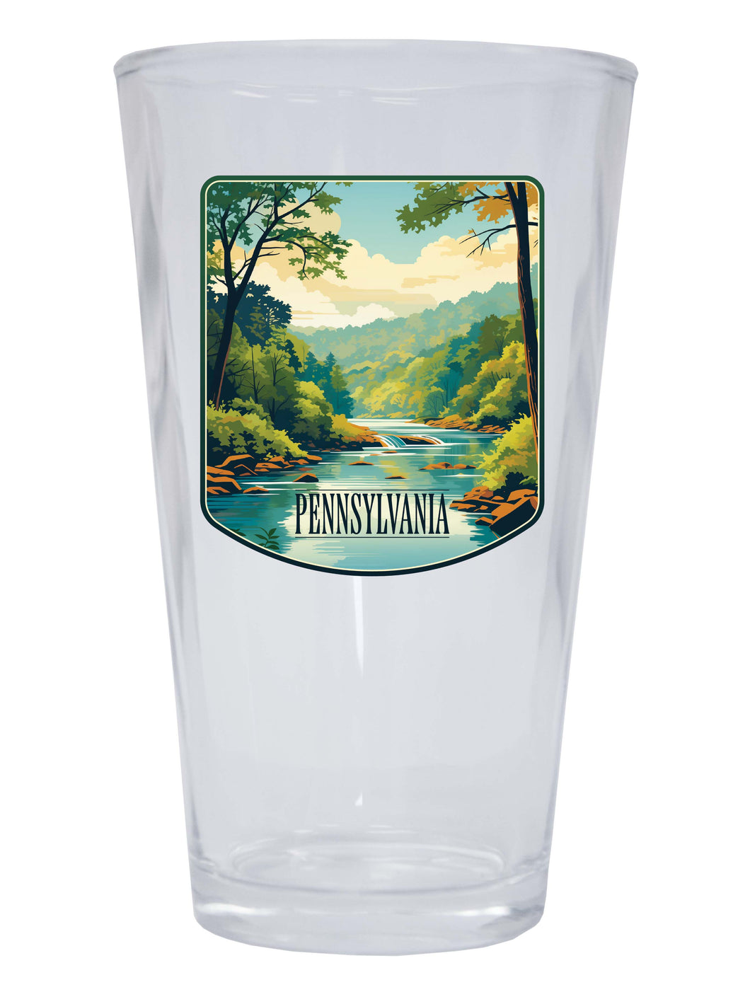 Pennsylvania Design B Souvenir 16 oz Pint Glass 4-Pack
