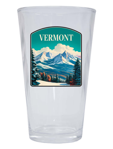 Vermont Design A Souvenir 16 oz Pint Glass 4-Pack