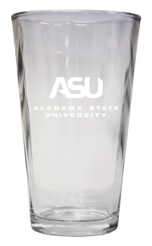 Alabama State University Officially Licensed 16 oz Pint Glass Engraved 