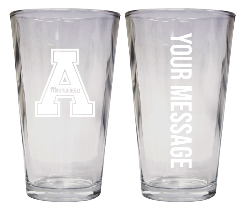 Appalachian State Officially Licensed 16 oz Pint Glass Engraved – Customizable Drinkware 