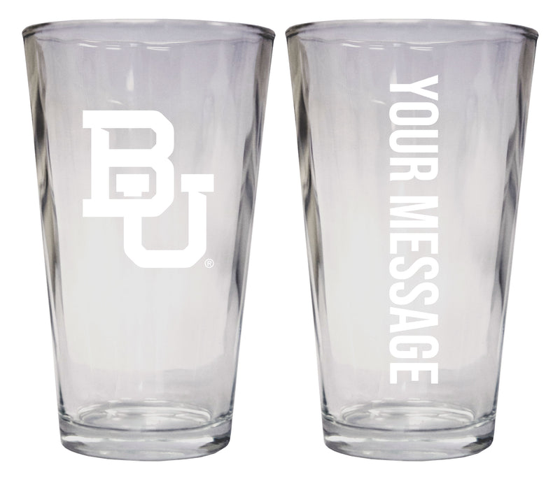 Baylor Bears Officially Licensed 16 oz Pint Glass Engraved – Customizable Drinkware 
