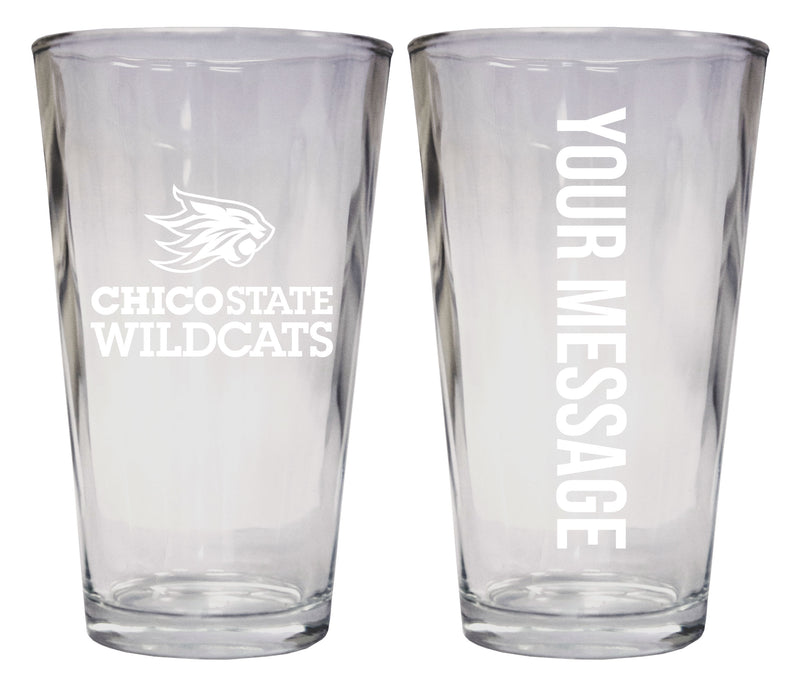 California State University, Chico Officially Licensed 16 oz Pint Glass Engraved – Customizable Drinkware 