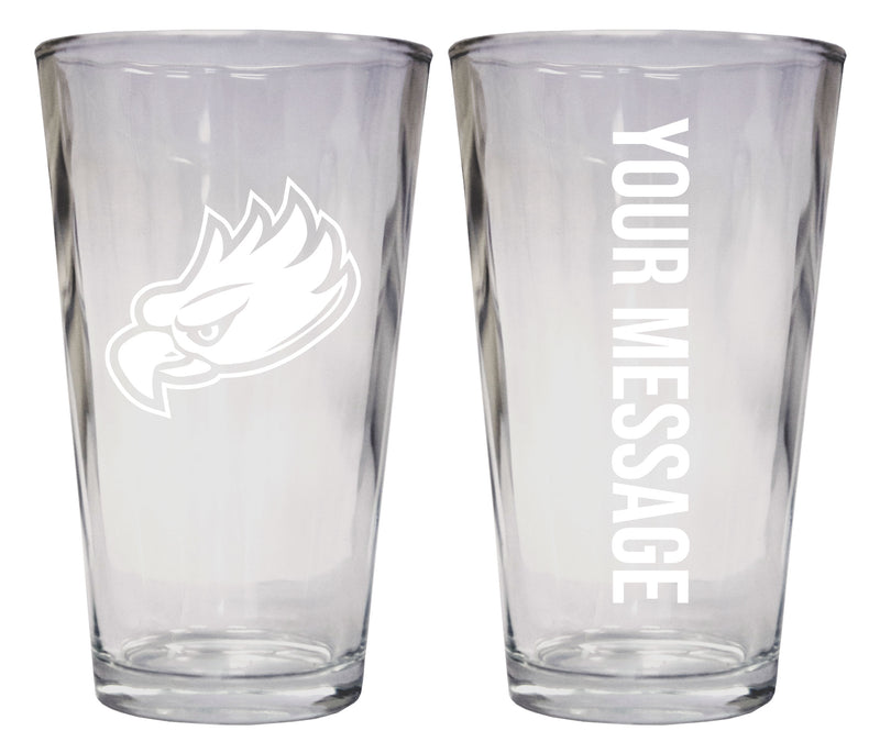 Florida Gulf Coast Eagles Officially Licensed 16 oz Pint Glass Engraved – Customizable Drinkware 