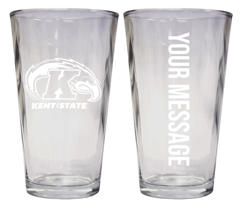 Kent State University Officially Licensed 16 oz Pint Glass Engraved – Customizable Drinkware 