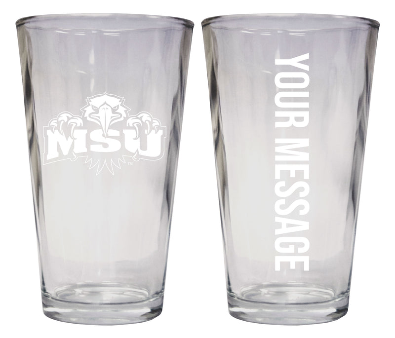 Morehead State University Officially Licensed 16 oz Pint Glass Engraved – Customizable Drinkware 