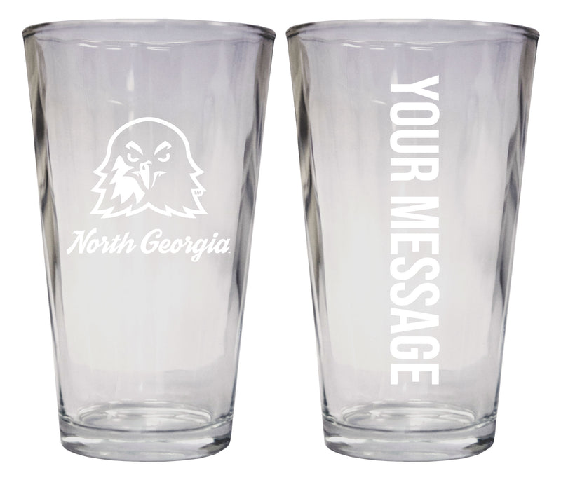 North Georgia Nighhawks Officially Licensed 16 oz Pint Glass Engraved – Customizable Drinkware 