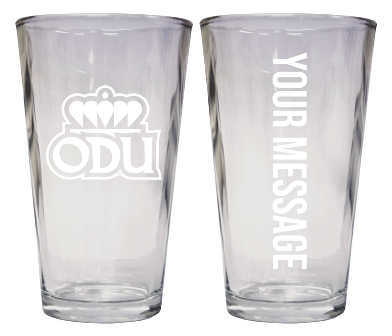 Old Dominion Monarchs Officially Licensed 16 oz Pint Glass Engraved – Customizable Drinkware 