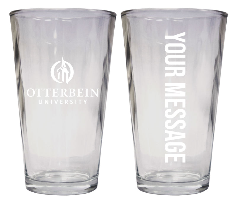Otterbein University Officially Licensed 16 oz Pint Glass Engraved – Customizable Drinkware 