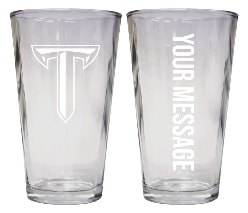 Troy University Officially Licensed 16 oz Pint Glass Engraved – Customizable Drinkware 