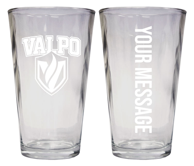 Valparaiso University Officially Licensed 16 oz Pint Glass Engraved – Customizable Drinkware 