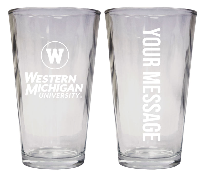 Western Michigan University Officially Licensed 16 oz Pint Glass Engraved – Customizable Drinkware 