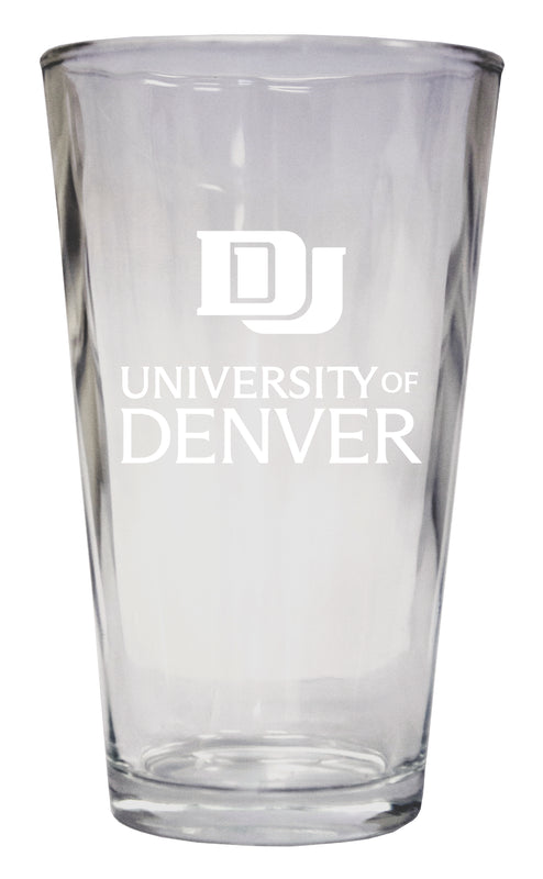 University of Denver Pioneers Officially Licensed 16 oz Pint Glass Engraved 