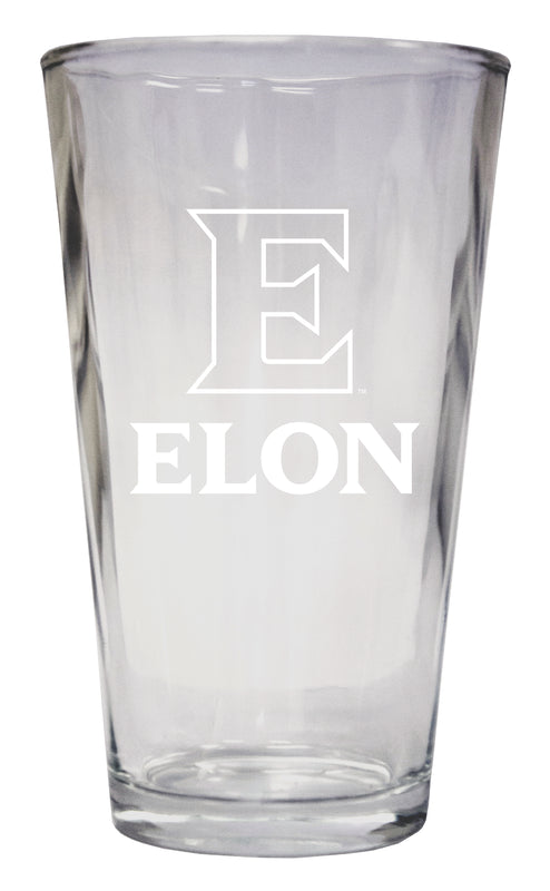 Elon University Officially Licensed 16 oz Pint Glass Engraved 