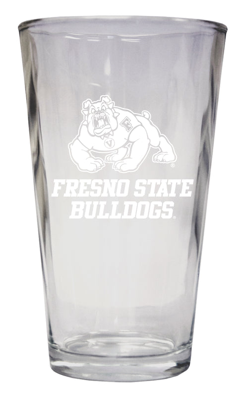 Fresno State Bulldogs Officially Licensed 16 oz Pint Glass Engraved 