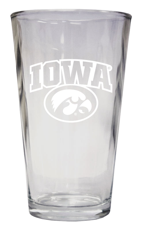 Iowa Hawkeyes Officially Licensed 16 oz Pint Glass Engraved 