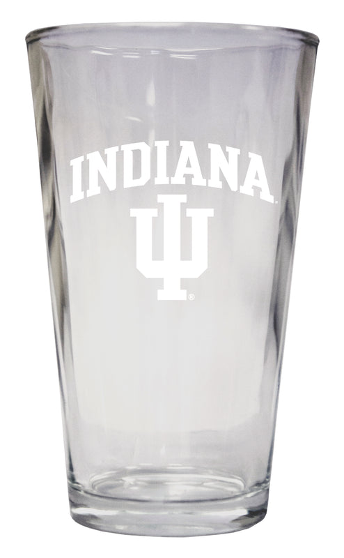 Indiana Hoosiers Officially Licensed 16 oz Pint Glass Engraved 