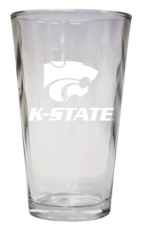 Kansas State Wildcats Officially Licensed 16 oz Pint Glass Engraved 