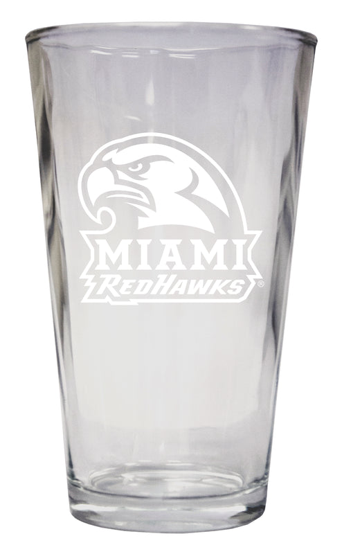 Miami University of Ohio Officially Licensed 16 oz Pint Glass Engraved 