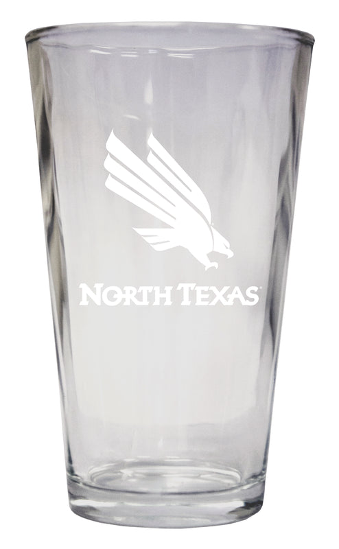 North Texas Officially Licensed 16 oz Pint Glass Engraved 