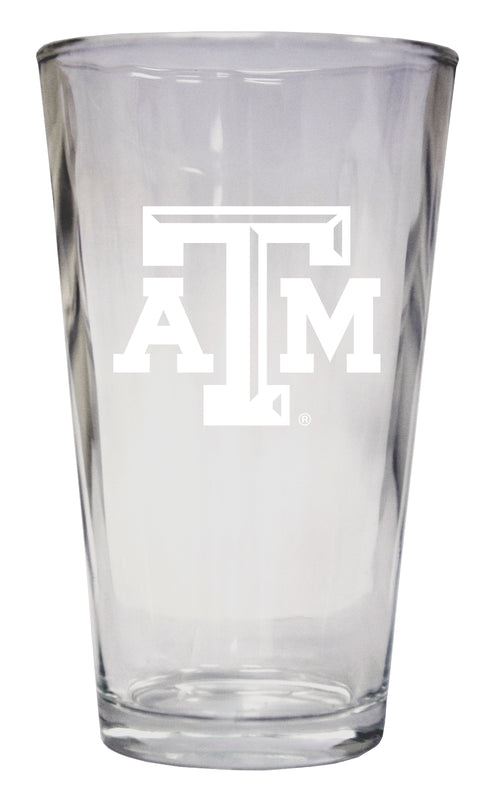 Texas A&M Aggies Officially Licensed 16 oz Pint Glass Engraved 