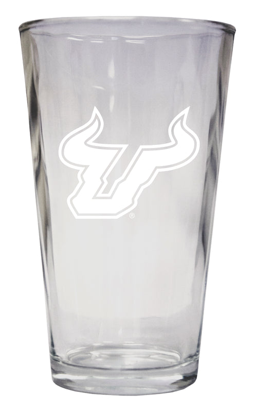 South Florida Bulls Officially Licensed 16 oz Pint Glass Engraved 