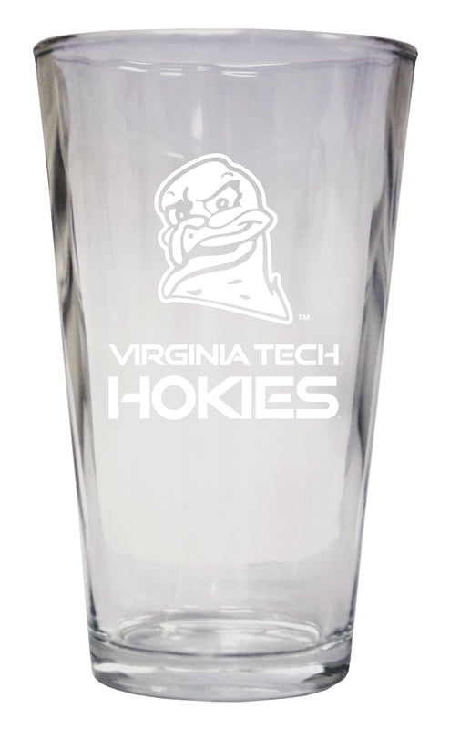 Virginia Tech Hokies Officially Licensed 16 oz Pint Glass Engraved 
